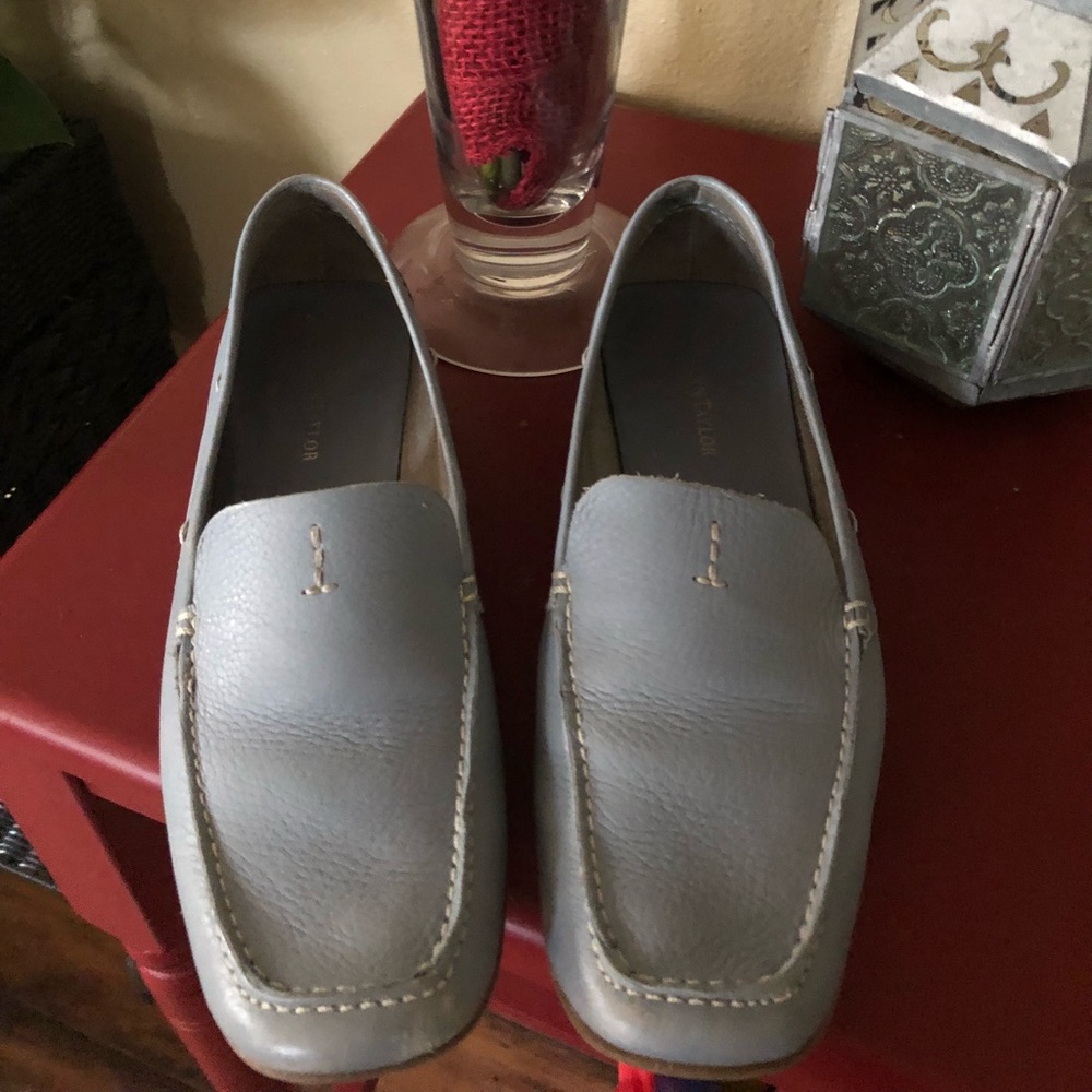 Light blue loafers